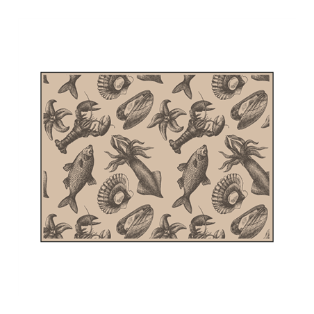 Image SETS DE TABLE OFFSET "MER"  70 G/M2 31x43 CM QUADRICHROMIE KRAFT (2000 UNITÉ) #1