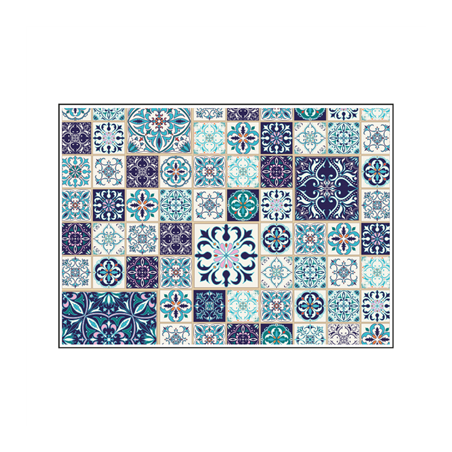 Image SETS DE TABLE OFFSET 'AZULEJOS' 70 G/M2 31x43 CM QUADRICHROMIE PAPIER (2000 UNITÉ) #1