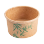 Image POTS À GLACES 'FEEL GREEN' 70 ML 210 + 18 PE G/M2 Ø6,5x3,9 CM MARRON CARTON (2000 UNITÉ) #1