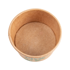 Image POTS À GLACES 'FEEL GREEN' 70 ML 210 + 18 PE G/M2 Ø6,5x3,9 CM MARRON CARTON (2000 UNITÉ) #3