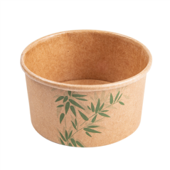 Image POTS À GLACES 'FEEL GREEN' 90 ML 210 + 18 PE G/M2 Ø7,2x4 CM MARRON CARTON (2000 UNITÉ) #1