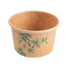 Image POTS À GLACES 'FEEL GREEN' 120 ML 210 + 18 PE G/M2 Ø7,7x4,7 CM MARRON CARTON (2000 UNITÉ) #1