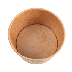 Image POTS À GLACES 'FEEL GREEN' 120 ML 210 + 18 PE G/M2 Ø7,7x4,7 CM MARRON CARTON (2000 UNITÉ) #3