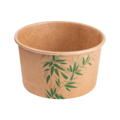 Image POTS À GLACES 'FEEL GREEN' 180 ML 250 + 18 PE G/M2 Ø8,7x5,2 CM MARRON CARTON (2000 UNITÉ) #1