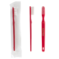 Image BROSSES À DENTS EN SACHETS 'TOUCH OF CHARM'  15,5x1x1,5 CM BORDEAUX PS (100 UNITÉ) #1