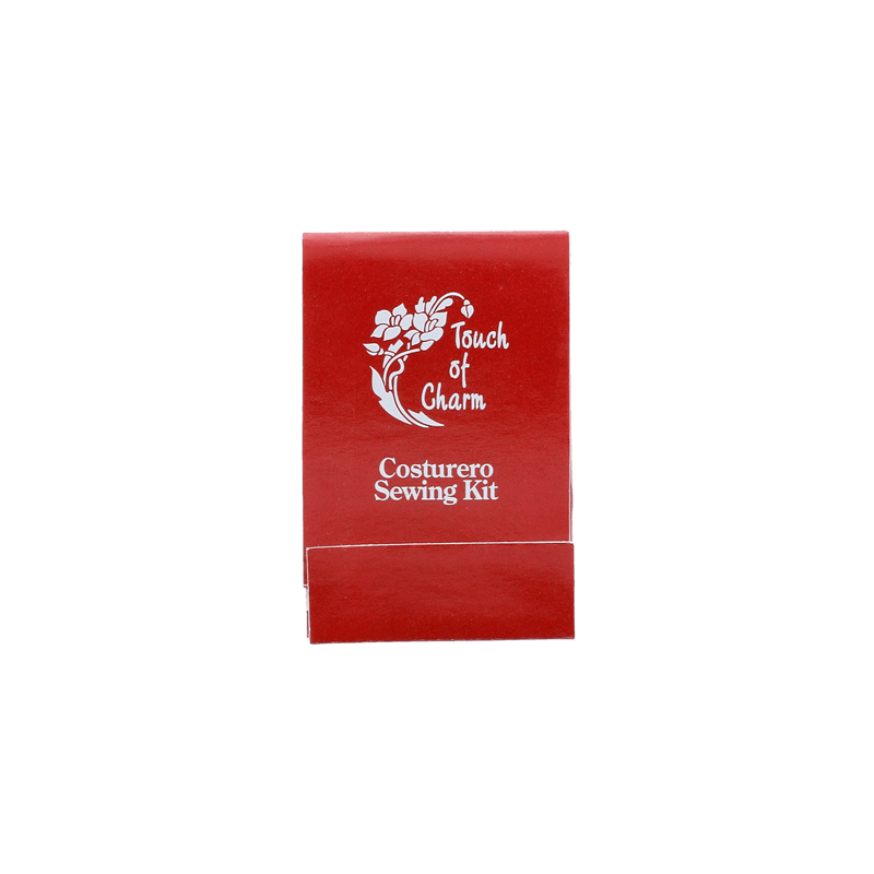 NÉCESSAIRES COUTURE STANDARD 'TOUCH OF CHARM'  4,7x7,1 CM BORDEAUX (200 UNITÉ)
