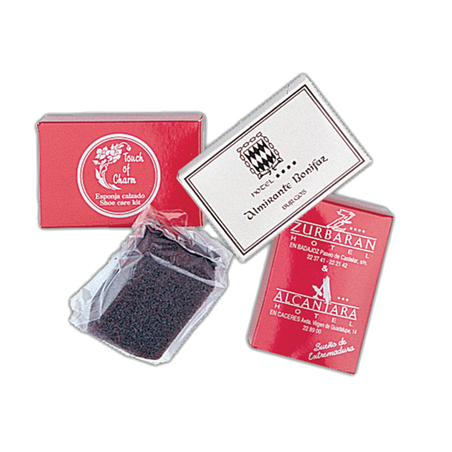 Image ÉPONGES LUSTRANTES CHAUSSURE 'TOUCH OF CHARM'  5x3,9x2 CM NOIR (125 UNITÉ) #1
