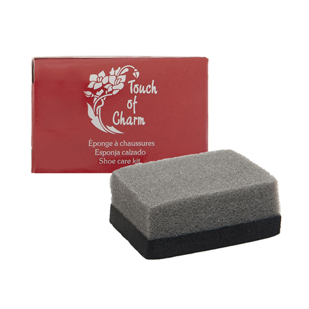 ÉPONGES LUSTRANTES CHAUSSURE 'TOUCH OF CHARM'  5x3,9x2 CM NOIR (125 UNITÉ)