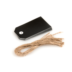 Image 12 U. ÉTIQUETTES D'ARDOISE  5,1x9,2 CM NOIR CARTON (1 UNITÉ) #1