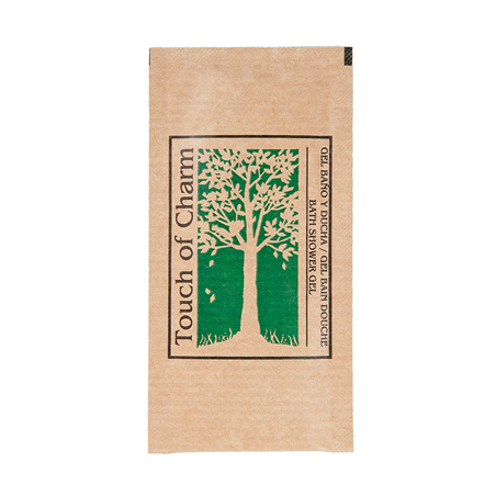 Image SACHETS GEL BAIN 10 ML 10x5 CM NATUREL KRAFT (1000 UNITÉ) #1