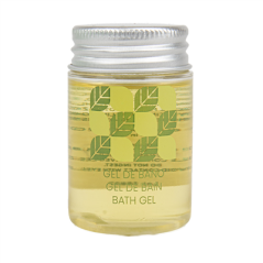 Image FLACONS GEL BAIN 'NATURAL' 30 ML Ø3,2x5,2 CM TRANSPARENT PLASTIQUE (300 UNITÉ) #1