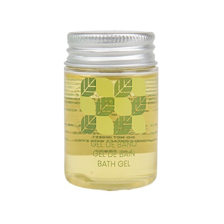 Image FLACONS GEL BAIN 'NATURAL' 30 ML Ø3,2x5,2 CM TRANSPARENT PLASTIQUE (300 UNITÉ) #1