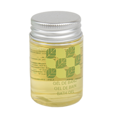 FLACONS GEL BAIN 'NATURAL' 30 ML Ø3,2x5,2 CM TRANSPARENT PLASTIQUE (300 UNITÉ)