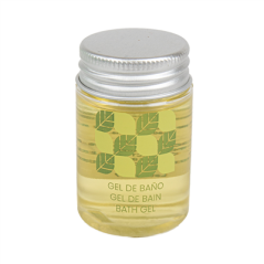 Image FLACONS GEL BAIN 'NATURAL' 30 ML Ø3,2x5,2 CM TRANSPARENT PLASTIQUE (300 UNITÉ) #4