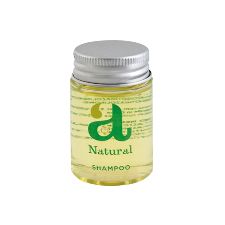 Image FLACONS SHAMPOOING 'NATURAL' 30 ML Ø3,2x5,2 CM TRANSPARENT PLASTIQUE (300 UNITÉ) #1