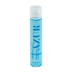 Image FLACONS GEL BAIN 'AZUR' 40 ML 11,8 CM TRANSPARENT PLASTIQUE (300 UNITÉ) #1
