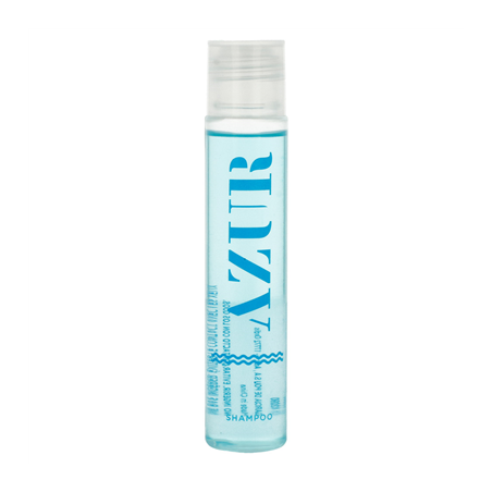 Image FLACONS SHAMPOOING 'AZUR' 40 ML 11,8 CM TRANSPARENT PLASTIQUE (300 UNITÉ) #1
