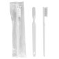 Image BROSSES À DENTS EN SACHETS  18,5 CM TRANSPARENT PS (100 UNITÉ) #1