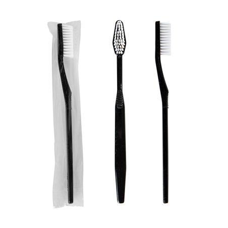 Image BROSSES À DENTS EN SACHETS  15,5x1x1,5 CM NOIR PS (100 UNITÉ) #1