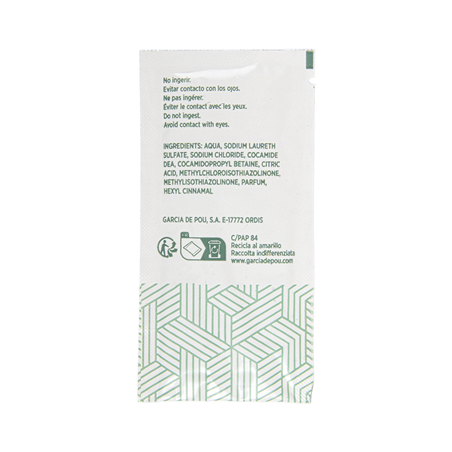 SACHETS SHAMPOOING 'THERAPY' 10 ML 10x5 CM BLANC CELLULOSE (1000 UNITÉ)