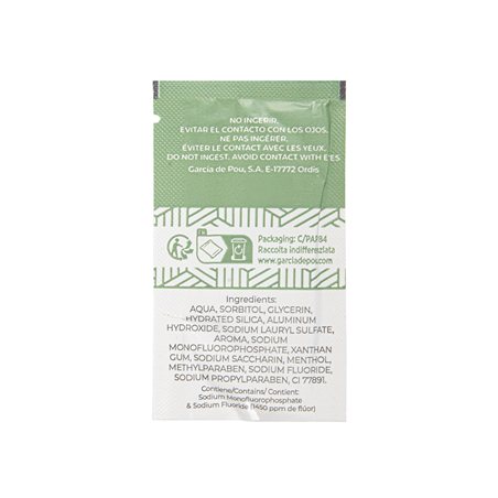 SACHETS DENTIFRICE 'THERAPY' 3 ML 4,5x8 CM BLANC CELLULOSE (500 UNITÉ)