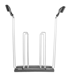 SUPPORT DE SACS COMPOSTABLES 27x13x39 CM ARGENTE (1 UNITÉ)