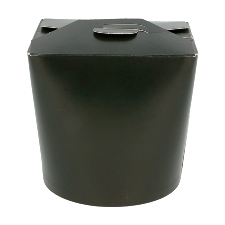 Image RÉCIPIENTS MULTIUSAGES MICRO-ONDABLES 780 ML 305 + 18 PE G/M2 Ø9x9 CM NOIR CARTON (50 UNITÉ) #1