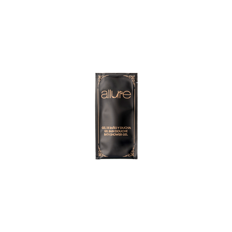 SACHETS GEL DOUCHE 'ALLURE' 10 ML 10x5 CM NOIR (1000 UNITÉ) SACHETS GEL DOUCHE 'ALLURE' 10 ML 10x5 CM NOIR (1000 UNITÉ)