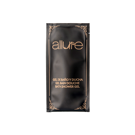 Image SACHETS GEL DOUCHE 'ALLURE' 10 ML 10x5 CM NOIR (1000 UNITÉ) #1