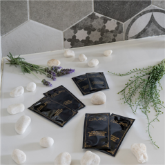 SACHETS GEL DOUCHE 'ALLURE' 10 ML 10x5 CM NOIR (1000 UNITÉ)