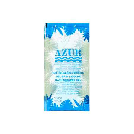 Image SACHETS GEL BAIN 'AZUR' 10 ML 10x5 CM TRANSPARENT (1000 UNITÉ) #1