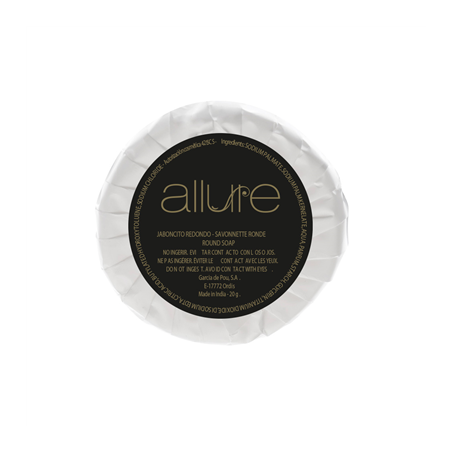 Image SAVONNETTES RONDES 'ALLURE' 18 G Ø5,2x1 CM BLANC (500 UNITÉ) #1