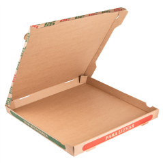 BOÎTES PIZZA MICROCANNELURE 350 G/M2 40x40x3,5 CM NATUREL CARTON (100 UNITÉ)