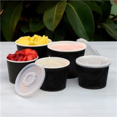 Image POTS 1000 ML 300 + 18 PE G/M2 Ø13,5x10,4 CM NOIR CARTON (500 UNITÉ) #4