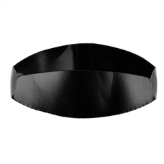 Image GOBELETS À FRITES AVEC FERMETURE 12 OZ - 360 ML 220 + 18PE G/M2 6,7x12,5 CM NOIR CARTON (100 UNITÉ) #3