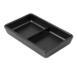 Image RÉCIPIENTS 2 COMPARTIMENTS 'ASAMI WARE'  13,1x8,8x2,5 CM NOIR MÉLAMINE (12 UNITÉ) #1
