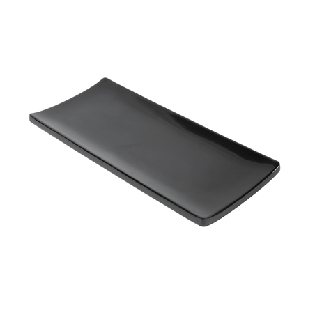 Image ASSIETTES SUSHI 'ASAMI WARE'  23,5x10,3x2,3 CM NOIR MÉLAMINE (18 UNITÉ) #1