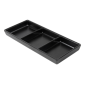 Image RÉCIPIENTS 3 COMPARTIMENTS 'ASAMI WARE'  19,8x8,8x2,5 CM NOIR MÉLAMINE (15 UNITÉ) #1
