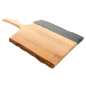 Image PLATEAU PRÉSENTATION RECTANGULAIRE  30,5x19x1,2 CM NATUREL ARDOISE+BOIS (4 UNITÉ) #3