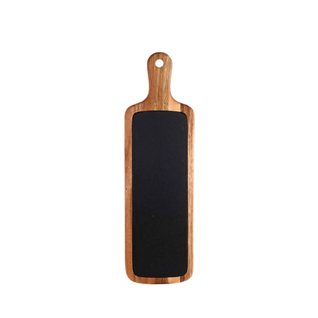 Image PLATEAU PRÉSENTATION RECTANGULAIRE  50,8x15,3x1,5 CM NATUREL ARDOISE+BOIS (3 UNITÉ) #1