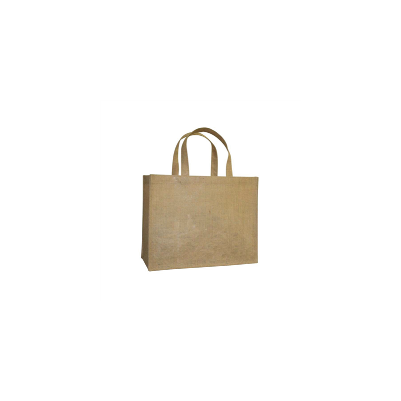 SAC SANS DÉCOR AVEC ANSES  260 G/M2 38,5+18x30,5 CM NATUREL JUTE (10 UNITÉ)