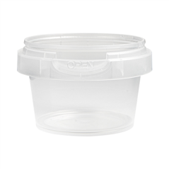 RÉCIPIENTS INVIOLABLES 30 ML Ø 4,8x3,1 CM TRANSPARENT PP (3840 UNITÉ)