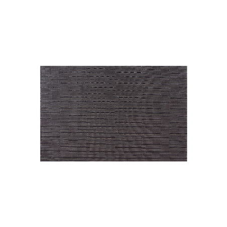 Image SETS DE TABLE TRAME  45X30 CM NOIR PVC (12 UNITÉ) #1