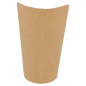Image GOBELETS A FRITES OUVERTS 16 OZ - 480 ML 200 + 25PE G/M2 Ø8,5x13,5 CM MARRON CARTON (50 UNITÉ) #3