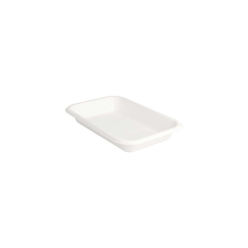 PLATEAUX 'BIONIC' 350 ML 18x12x2,5 CM BLANC BAGASSE (600 UNITÉ) PLATEAUX 'BIONIC' 350 ML 18x12x2,5 CM BLANC BAGASSE (600 UNITÉ)