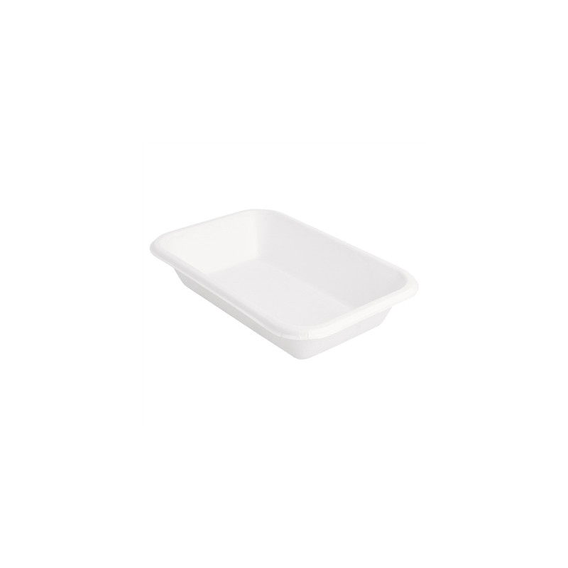 PLATEAUX 'BIONIC' 425 ML 18x12x3,5 CM BLANC BAGASSE (600 UNITÉ) PLATEAUX 'BIONIC' 425 ML 18x12x3,5 CM BLANC BAGASSE (600 UNITÉ)
