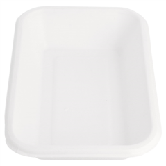 Image PLATEAUX 'BIONIC' 425 ML 18x12x3,5 CM BLANC BAGASSE (600 UNITÉ) #3
