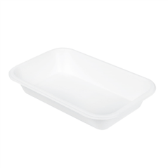Image PLATEAUX 'BIONIC' 710 ML 21,5x14x3,7 CM BLANC BAGASSE (600 UNITÉ) #1
