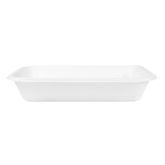 PLATEAUX 'BIONIC' 710 ML 21,5x14x3,7 CM BLANC BAGASSE (600 UNITÉ)
