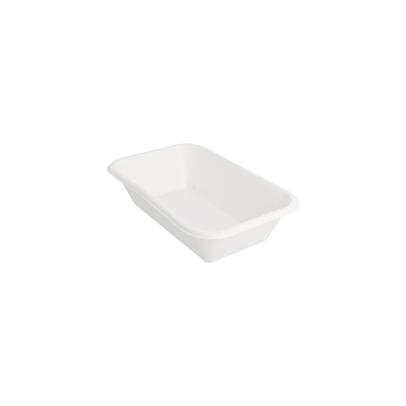 PLATEAUX 'BIONIC' 950 ML 21,5x14x5,2 CM BLANC BAGASSE (600 UNITÉ) PLATEAUX 'BIONIC' 950 ML 21,5x14x5,2 CM BLANC BAGASSE (600 UNITÉ)
